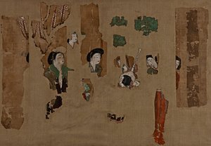 Ladies in a Garden by Unbekannt Unbekannt